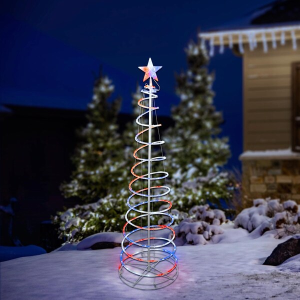 Celebrations LED Multi 72 In. Spiral Yard Decor